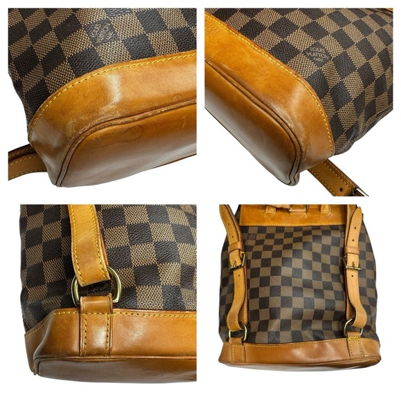 Authentic Louis Vuitton Damier Ebene Arlequin Centenaire Leather Soho Backpack - Picture 11 of 15